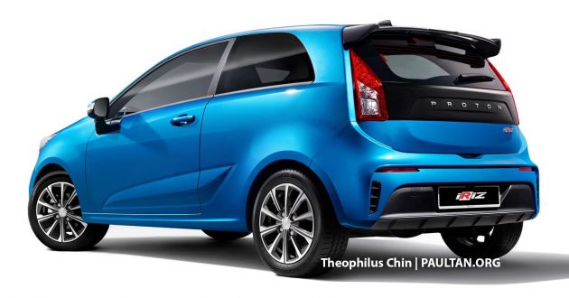 Proton Iriz gets rendered as a three-door hatchback