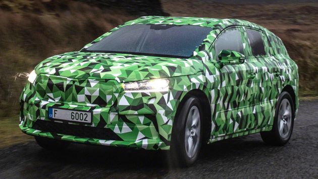 Skoda Enyaq iV teased – electric SUV with 500 km range; 302 hp RS gets from 0-100 km/h in 6.2 secs