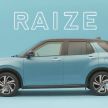 Toyota Raize ditampilkan dalam video komersial Jepun