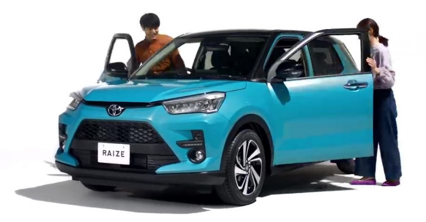 Toyota Raize ditampilkan dalam video komersial Jepun 1116940