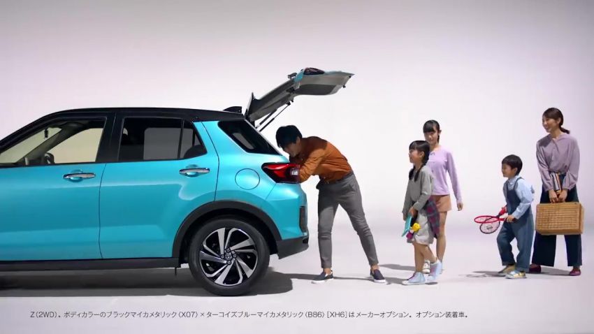 Toyota Raize ditampilkan dalam video komersial Jepun 1116938