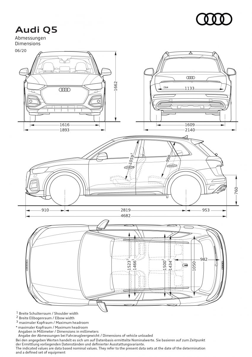 2020 Audi Q5 facelift debuts – updated styling; MIB3 infotainment system; mild hybrid, PHEV powertrains 1137904