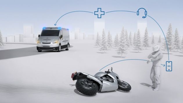 Bosch Help Connect for motorcycle emergencies