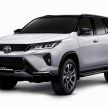 2020 Toyota Fortuner facelift revealed – 2.8L with 204 PS, 500 Nm, Thailand gets Legender with sporty face