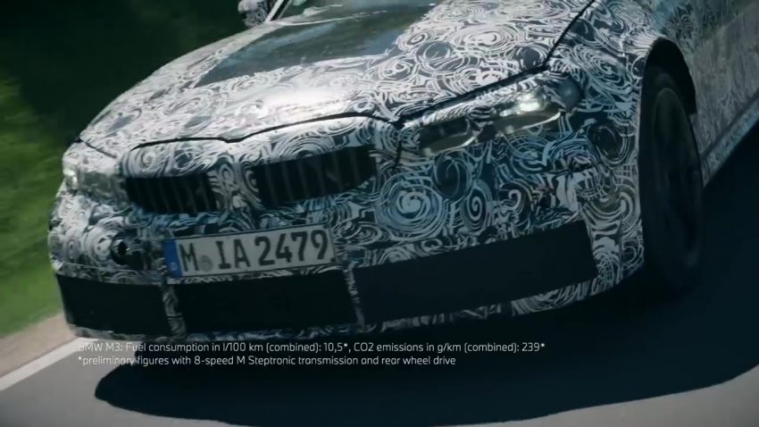 G80 BMW M3 teased while testing at the Nürburgring 1136721