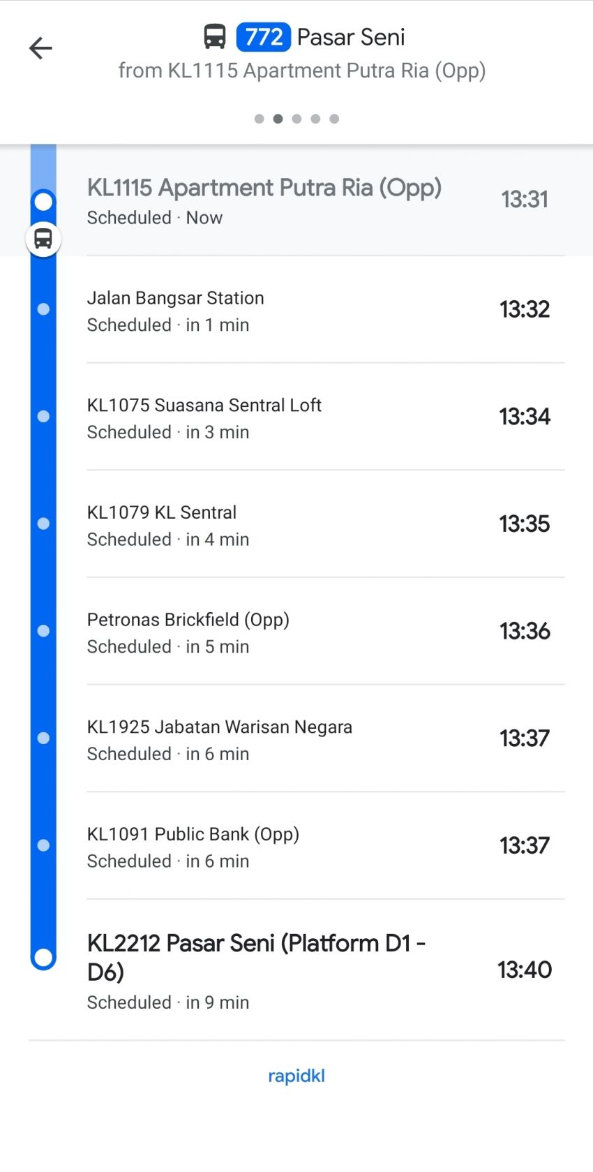 Google Maps now shows real-time location of Rapid Bus, Go KL and Smart Selangor buses in Klang Valley 1133184