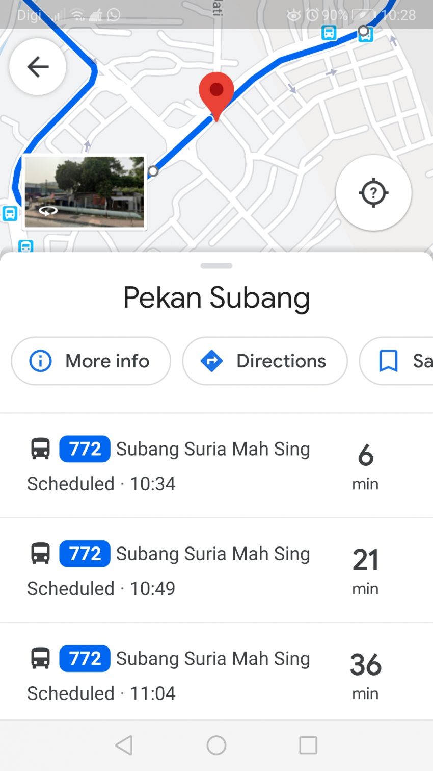 Prasarana lancar aplikasi khas Google Maps untuk bantu pengguna rancang perjalanan dengan bas 1133072