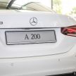 V177 Mercedes-Benz A200 Sedan – CKD production has started in Malaysia, but market debut delayed