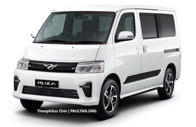 Perodua Ruza van – Daihatsu Gran Max-based render
