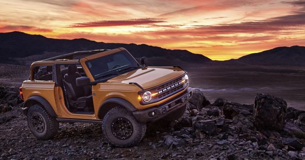 Sixth-generation Ford Bronco debuts – two EcoBoost petrols, removable panels and washable interior