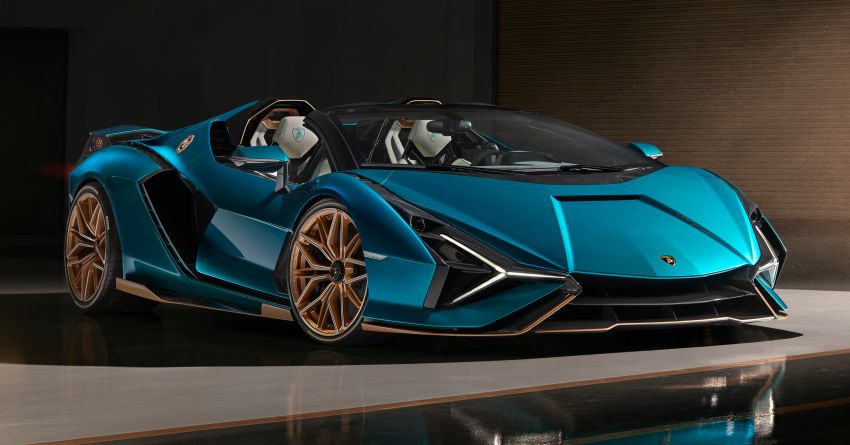 Lamborghini Sian Roadster debuts, 819 PS hybrid V12 1143230