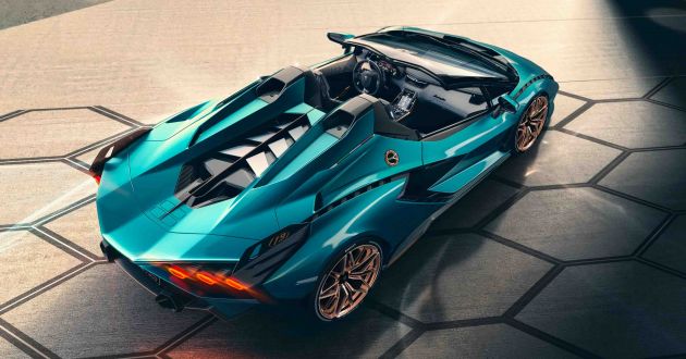 Lamborghini Sian Roadster debuts, 819 PS hybrid V12