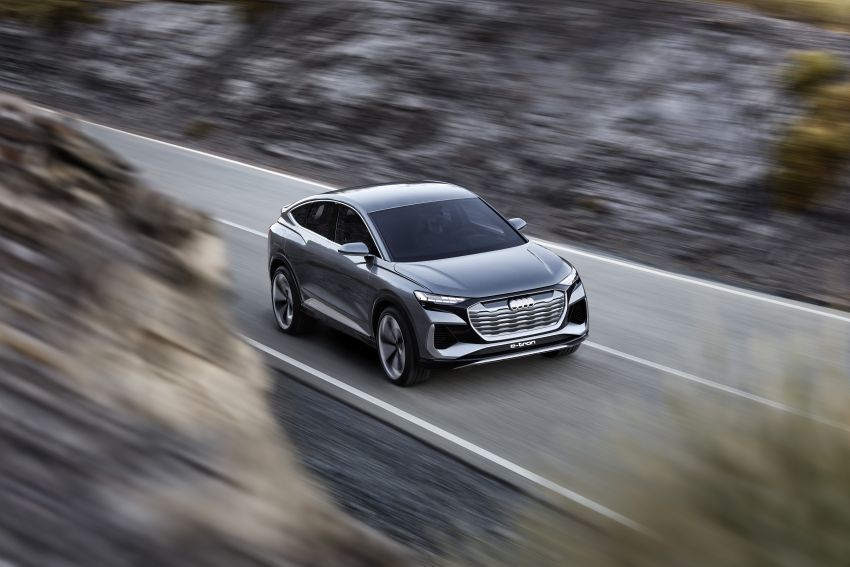 Audi Q4 Sportback e-tron concept – AR head-up display, up to 500 km range; to enter production 2021 1142299