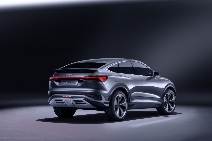 Audi Q4 Sportback e-tron concept – AR head-up display, up to 500 km range; to enter production 2021 1142345