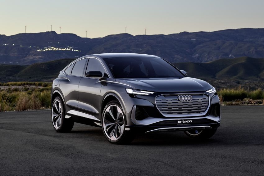 Audi Q4 Sportback e-tron concept – AR head-up display, up to 500 km range; to enter production 2021 1142334
