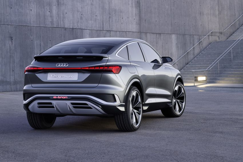 Audi Q4 Sportback e-tron Concept didedah – pacuan elektrik penuh, jarak gerak 500 km, pengeluaran 2021 1142645