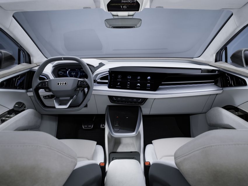 Audi Q4 Sportback e-tron Concept didedah – pacuan elektrik penuh, jarak gerak 500 km, pengeluaran 2021 1142662