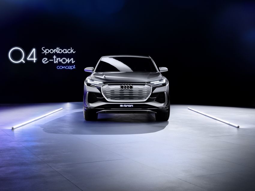 Audi Q4 Sportback e-tron Concept didedah – pacuan elektrik penuh, jarak gerak 500 km, pengeluaran 2021 1142664