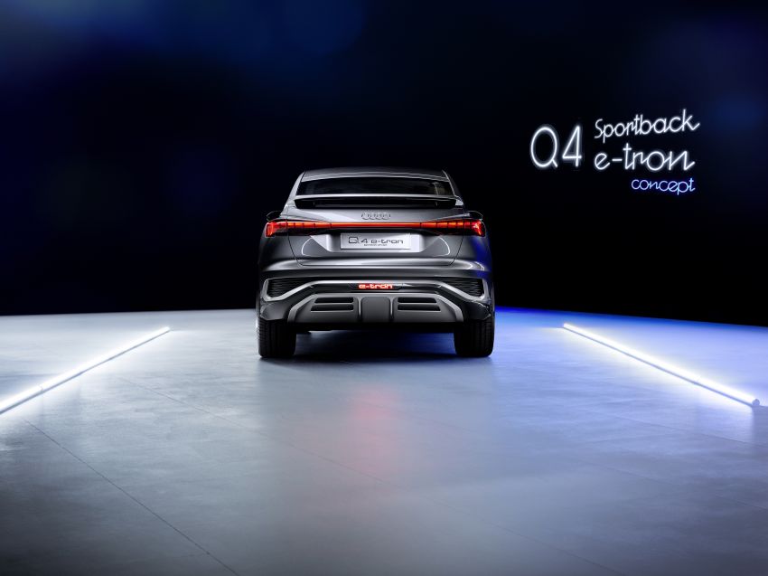 Audi Q4 Sportback e-tron Concept didedah – pacuan elektrik penuh, jarak gerak 500 km, pengeluaran 2021 1142665