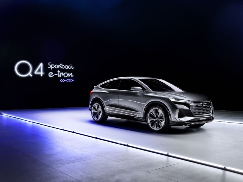 Audi Q4 Sportback e-tron Concept didedah – pacuan elektrik penuh, jarak gerak 500 km, pengeluaran 2021 1142675