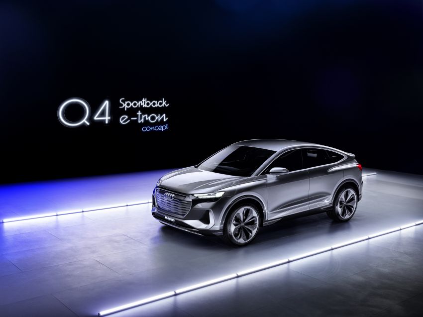 Audi Q4 Sportback e-tron Concept didedah – pacuan elektrik penuh, jarak gerak 500 km, pengeluaran 2021 1142679