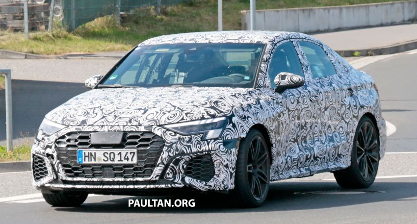 SPYSHOTS: 2021 Audi RS3 Sedan seen testing again 1152614