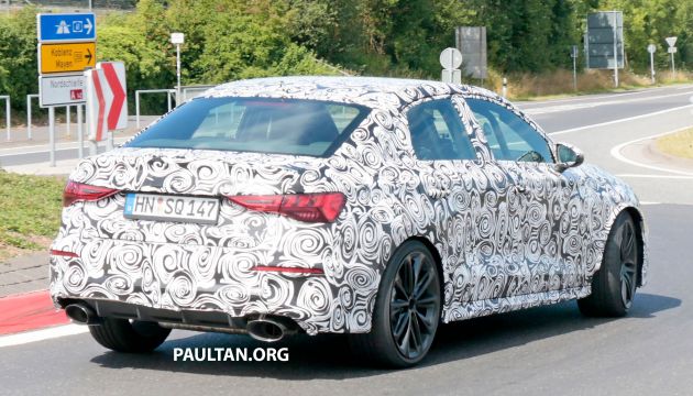 SPYSHOTS: 2021 Audi RS3 Sedan seen testing again
