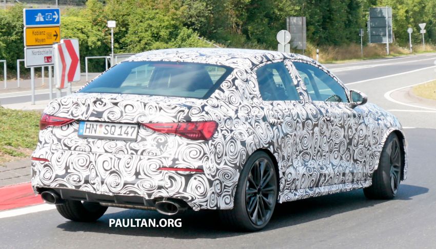 SPYSHOTS: 2021 Audi RS3 Sedan seen testing again 1152603