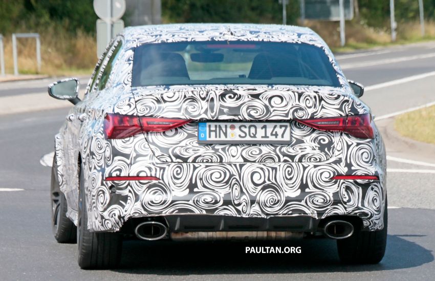 SPYSHOTS: 2021 Audi RS3 Sedan seen testing again 1152601