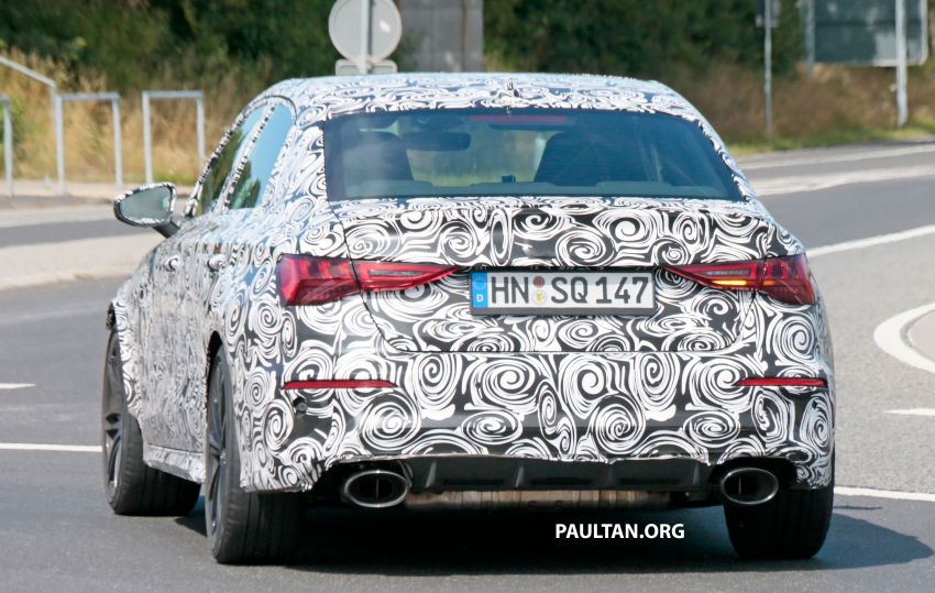 SPYSHOTS: 2021 Audi RS3 Sedan seen testing again 1152600