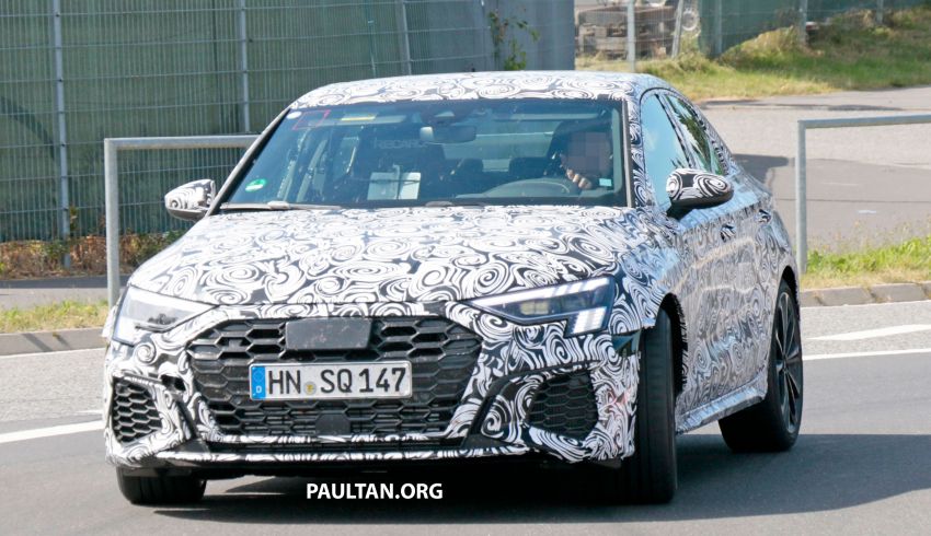 SPYSHOTS: 2021 Audi RS3 Sedan seen testing again 1152612