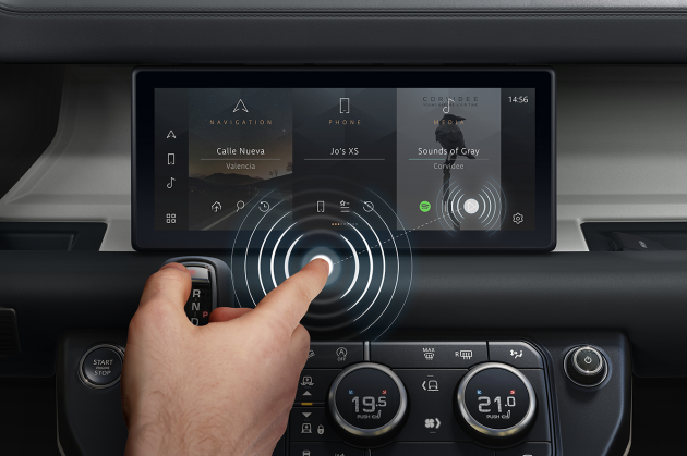 Jaguar Land Rover develops contactless touchscreen to reduce the transmission of bacteria and viruses