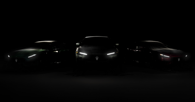 New Maserati Ghibli, Quattroporte and Levante Trofeo teased – August 10 reveal; 4.0 litre V8 to be used?