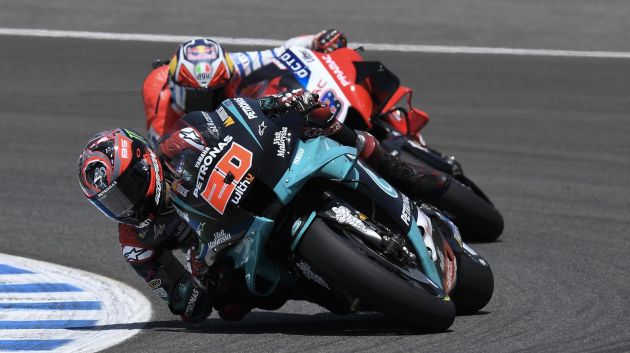 Petronas Yamaha SRT dapat tempat pertama dalam MotoGP buat kali pertama melalui Fabio Quartararo