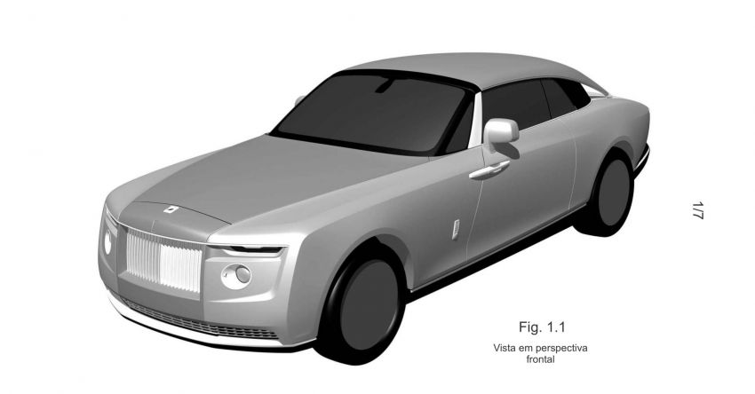 Rolls-Royce coupe – patent for one-off model seen? 1151281