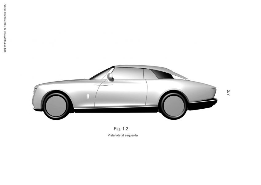 Rolls-Royce coupe – patent for one-off model seen? 1151280