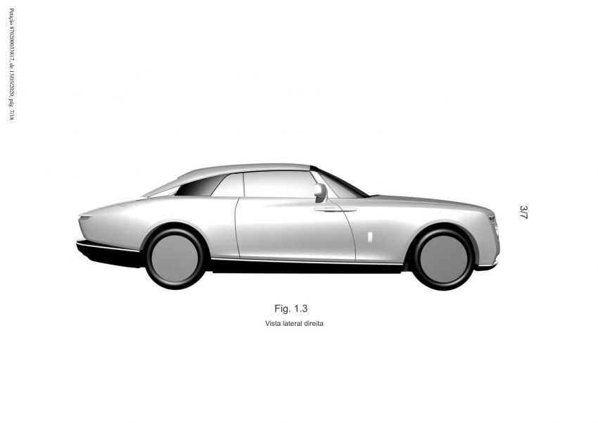 Rolls-Royce coupe – patent for one-off model seen? 1151279
