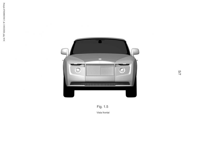 Rolls-Royce coupe – patent for one-off model seen? 1151277