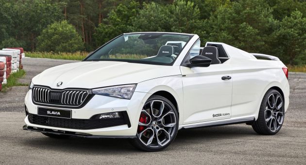 Skoda Slavia – a convertible ‘Scala Spider’ by students