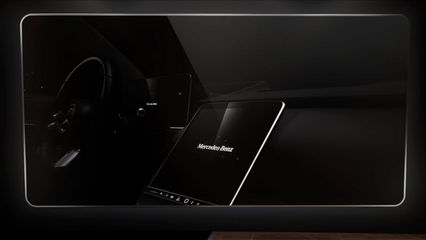 Perincian MBUX baru Mercedes-Benz S-Class W223 – head-up display AR, skrin 12.8 inci, baca pergerakan 1143523