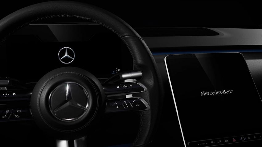 Perincian MBUX baru Mercedes-Benz S-Class W223 – head-up display AR, skrin 12.8 inci, baca pergerakan 1143527