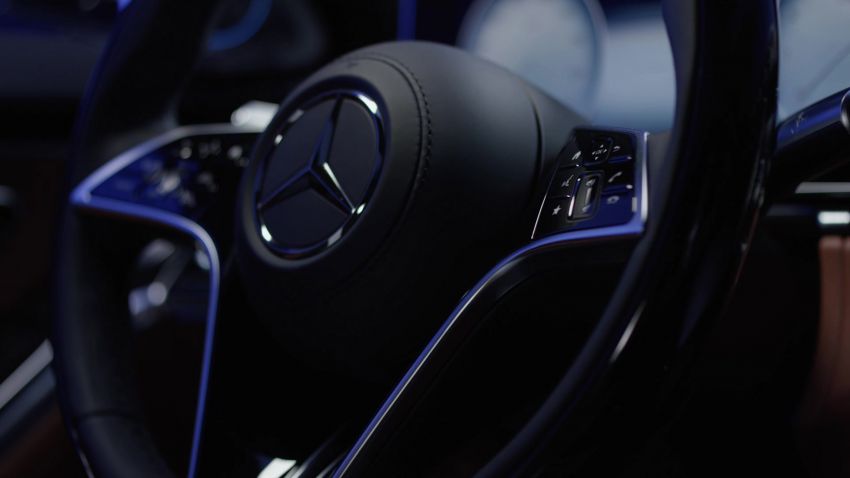 Perincian MBUX baru Mercedes-Benz S-Class W223 – head-up display AR, skrin 12.8 inci, baca pergerakan 1143499