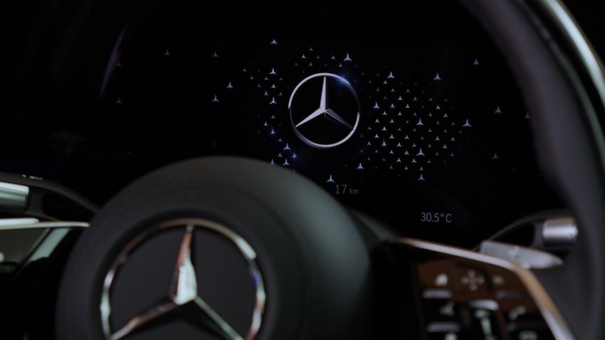 Perincian MBUX baru Mercedes-Benz S-Class W223 – head-up display AR, skrin 12.8 inci, baca pergerakan 1143500