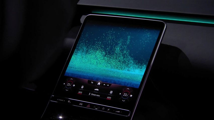 Perincian MBUX baru Mercedes-Benz S-Class W223 – head-up display AR, skrin 12.8 inci, baca pergerakan 1143561