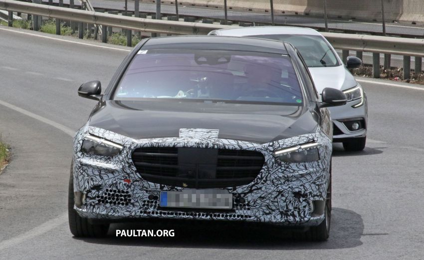 SPIED: W223 Mercedes-Benz S-Class, with less camo 1144874