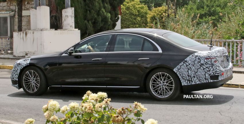 SPIED: W223 Mercedes-Benz S-Class, with less camo 1144871