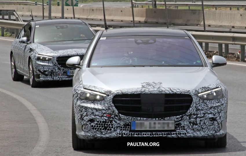 SPIED: W223 Mercedes-Benz S-Class, with less camo 1144886