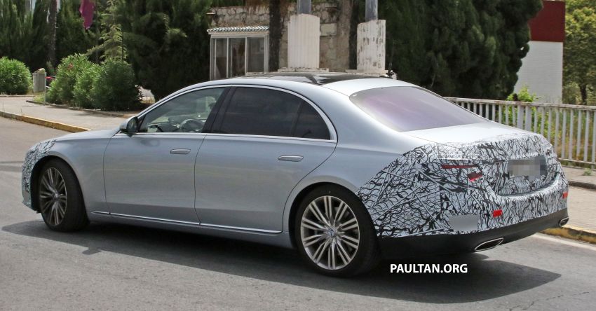 SPIED: W223 Mercedes-Benz S-Class, with less camo 1144879