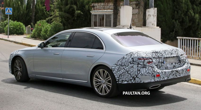 SPIED: W223 Mercedes-Benz S-Class, with less camo 1144878