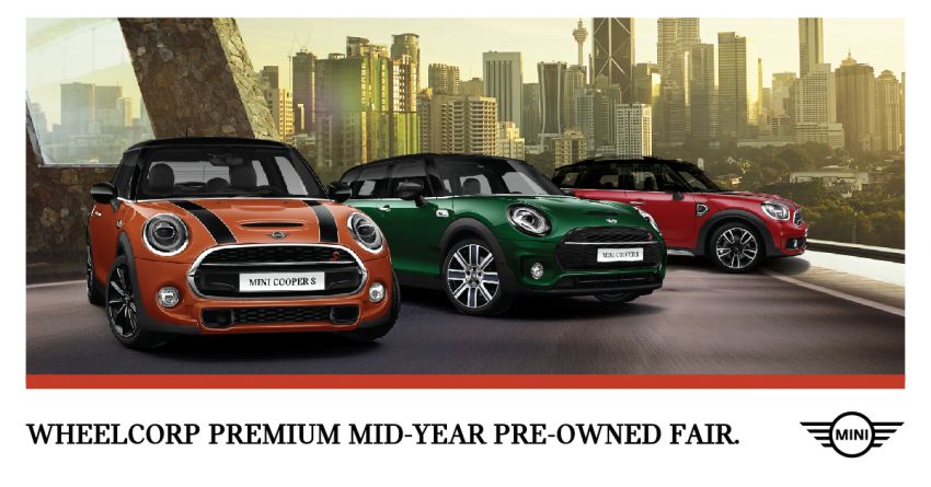 AD: Wheelcorp Premium Mid-Year Pre-Owned Fair – great deals on wide selection of BMW and MINI models 1146724